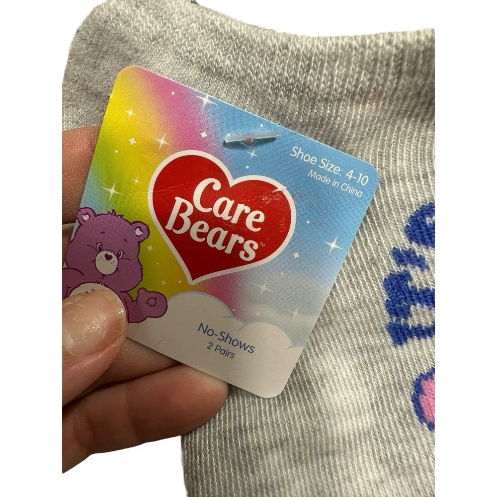 care bears womens no show ankle socks 2 pairs size 4-10